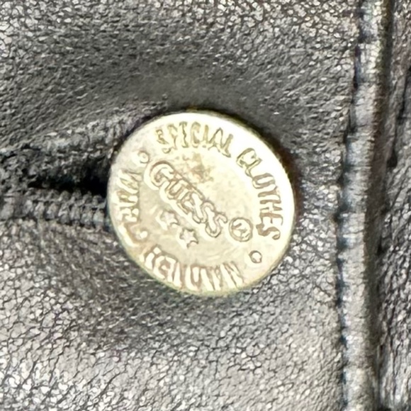 George Marciano for Guess Leather Embellished Jacket Size Medium - Picture 13 of 16